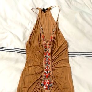 Roberto cavalli vintage sequin silk cocktail dress